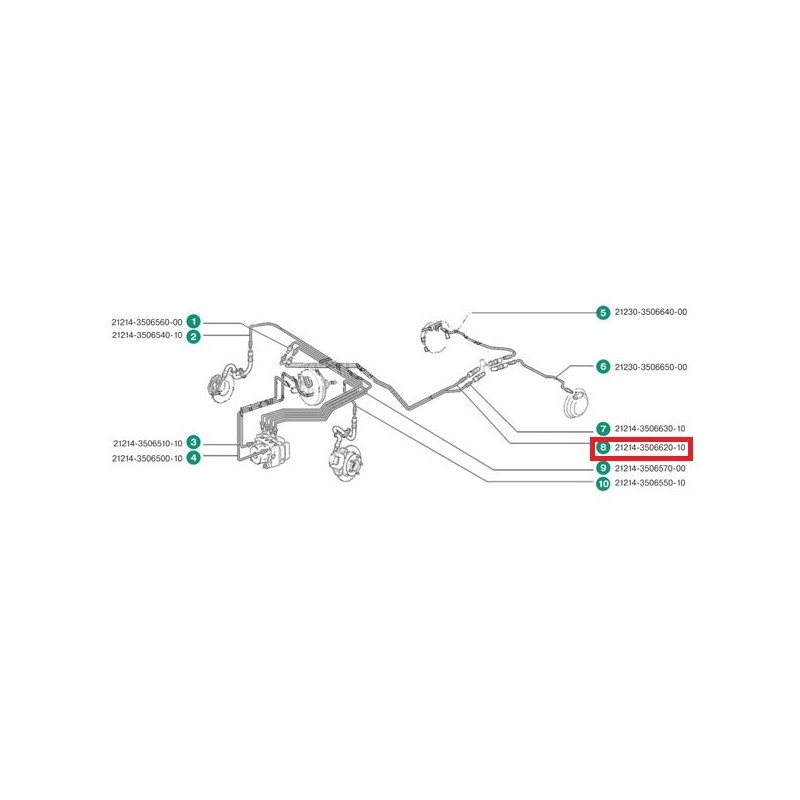 Trúbka ABS AVTOVAZ 21214-3506620-10