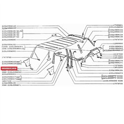 Upevňovací kolík  čalúnenia 2103-5004028