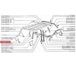 Upevňovací kolík čalúnenia 2103-5004028