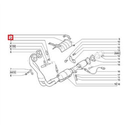 Ochranný plech katalyzátora 21214-1206018