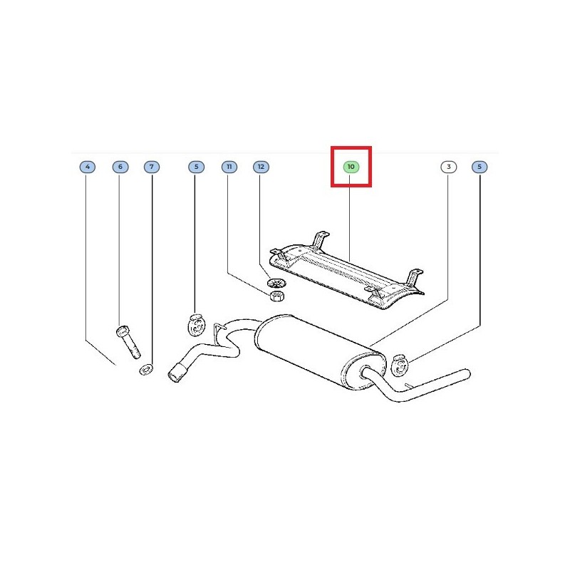 Kryt zadního výfukového potrubí 21213-5107210