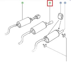 Zadní tlumič výfuku 8450031918