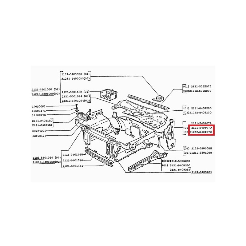 Reparaturteil innen links 2121-5401071