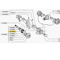 kryt zadnej poloosi 2101-2403086