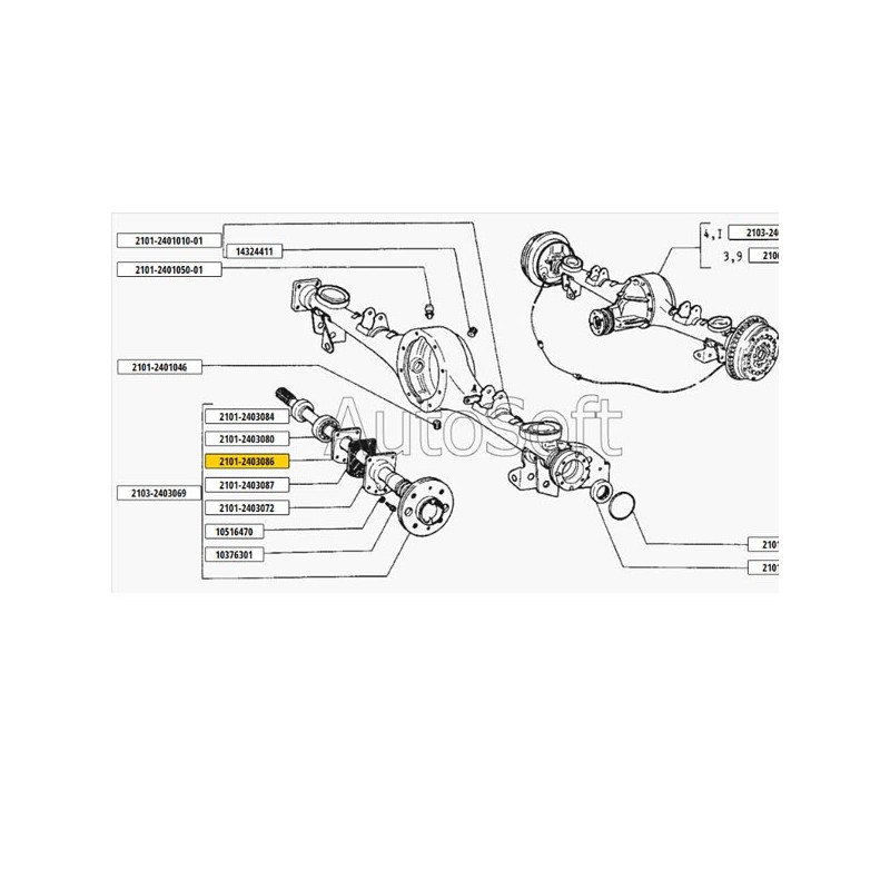 kryt zadní nápravy 2101-2403086