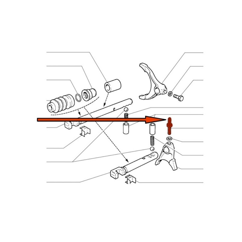 Ovladaci mechanizmus prevodovky 2121-1803032