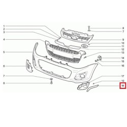 Frontstoßstange Chromleiste links 2192-2803082