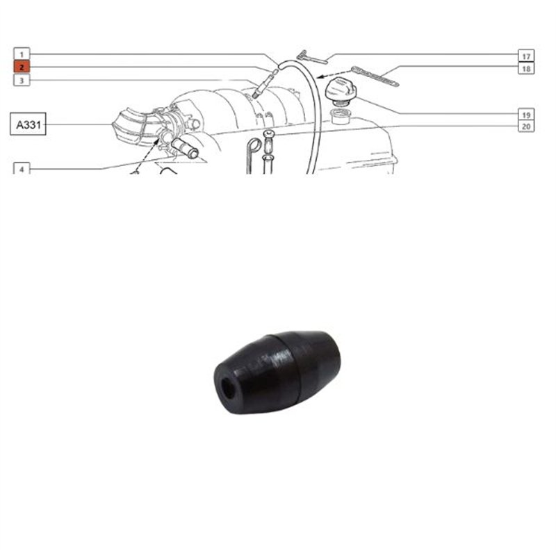 Kolík/oddeľovač oleja a olejového filtra 21214-1014295