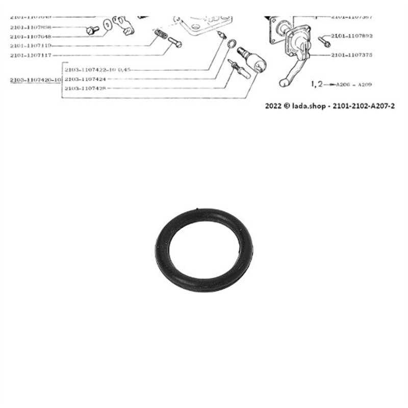Tesniaci krúžok karburátora 2103-1107424