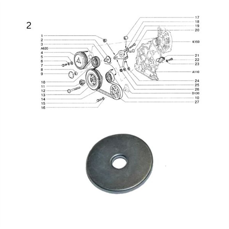 Ochranný kryt napínacej kladky 2123-1041067-00