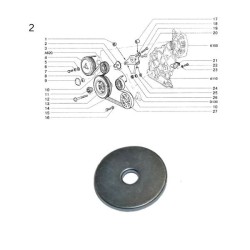 Schutzabdeckung für die Spannrolle 2123-1041067-00
