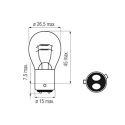 Žiarovka do smerovky 4W