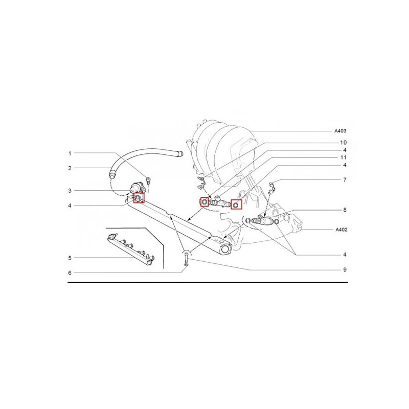 Tesnenie vstrekovacej trysky 2111-1132188