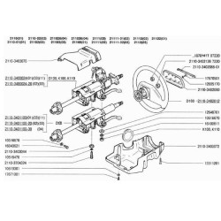 Plastový kryt řízení pro VAZ 2110-3403070