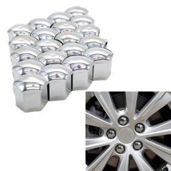 Protectoare pentru piulițele roților auto argintii