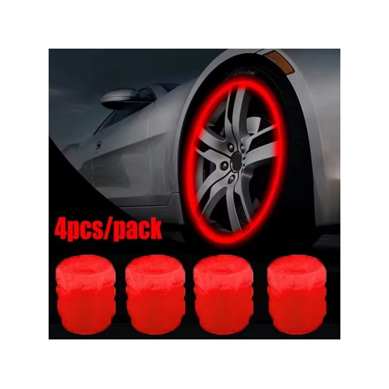 Set de 4 capace iluminate pentru supape