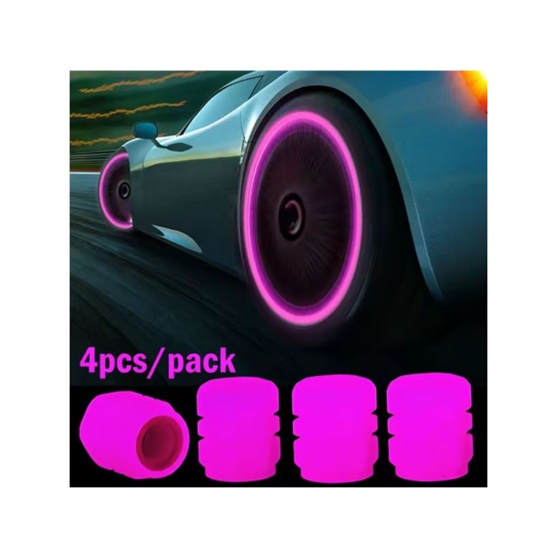 Set de 4 capace iluminate pentru supape