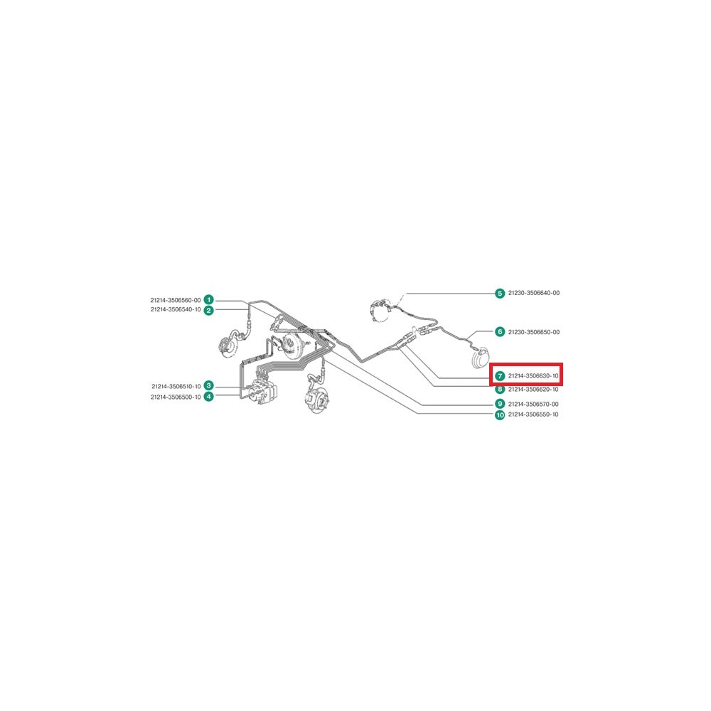 ABS-Trompete AVTOVAZ 21214-3506630-10