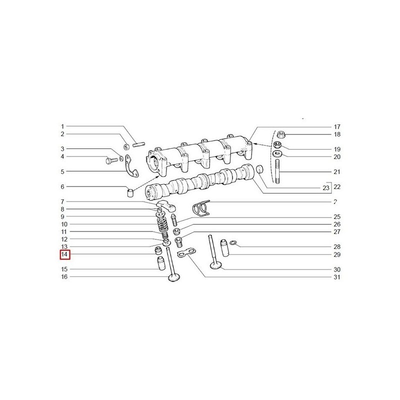 Simering ventilov sada 2101-1007026